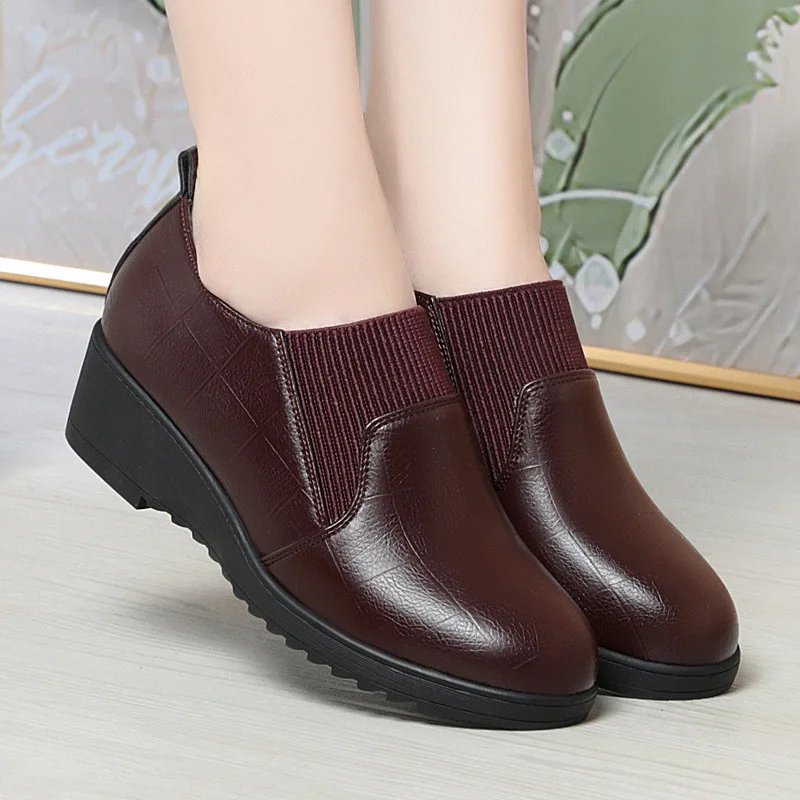 4.5cm Comfortable Deep Mouth S - Leather Work Women Shoes recension och pris