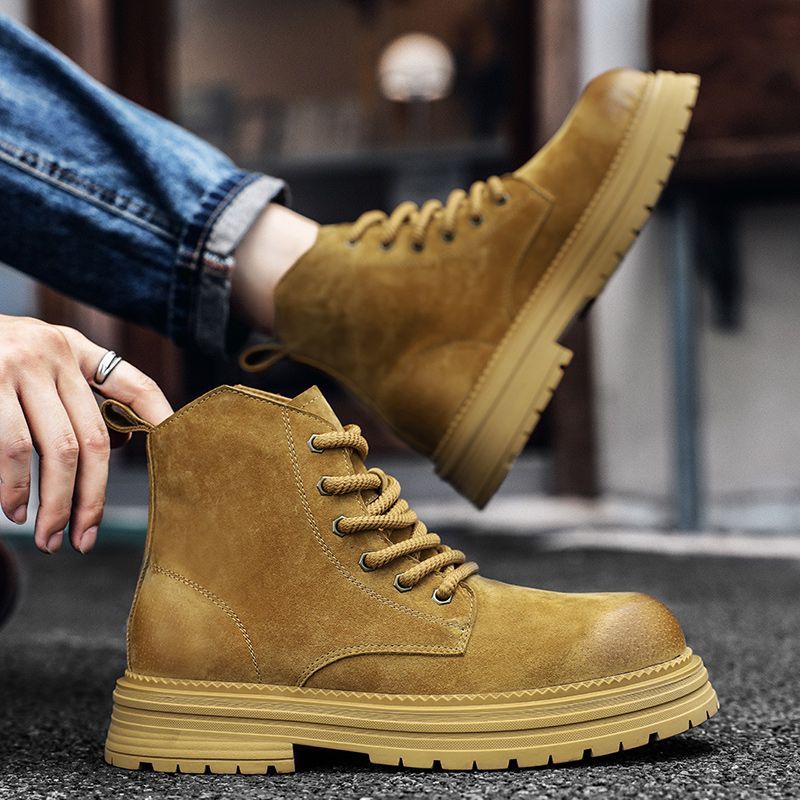 High Quality Men Ankle Boots F - Leather Work Is recension och pris
