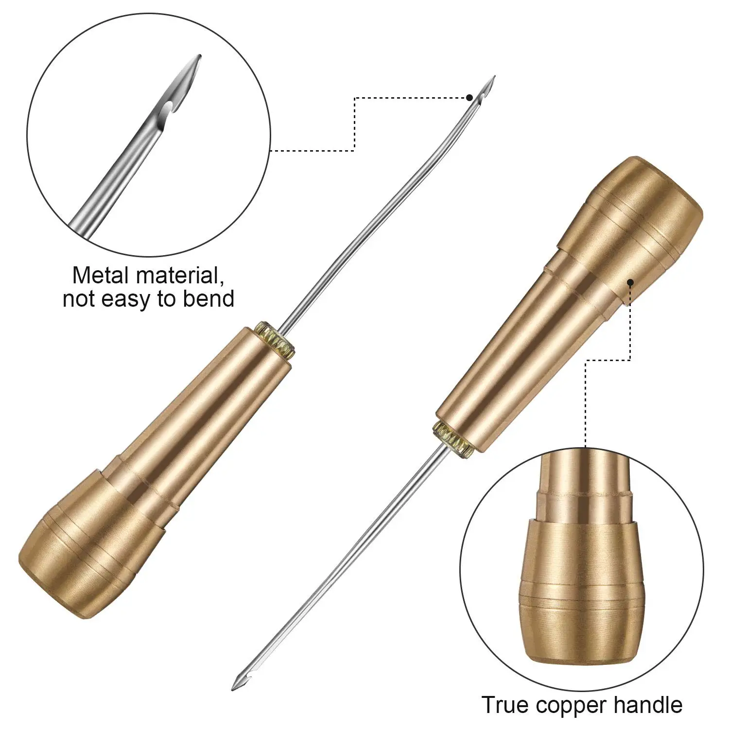 Leather Stitching Kit w/Copper - Leatherwork Thread recension och pris