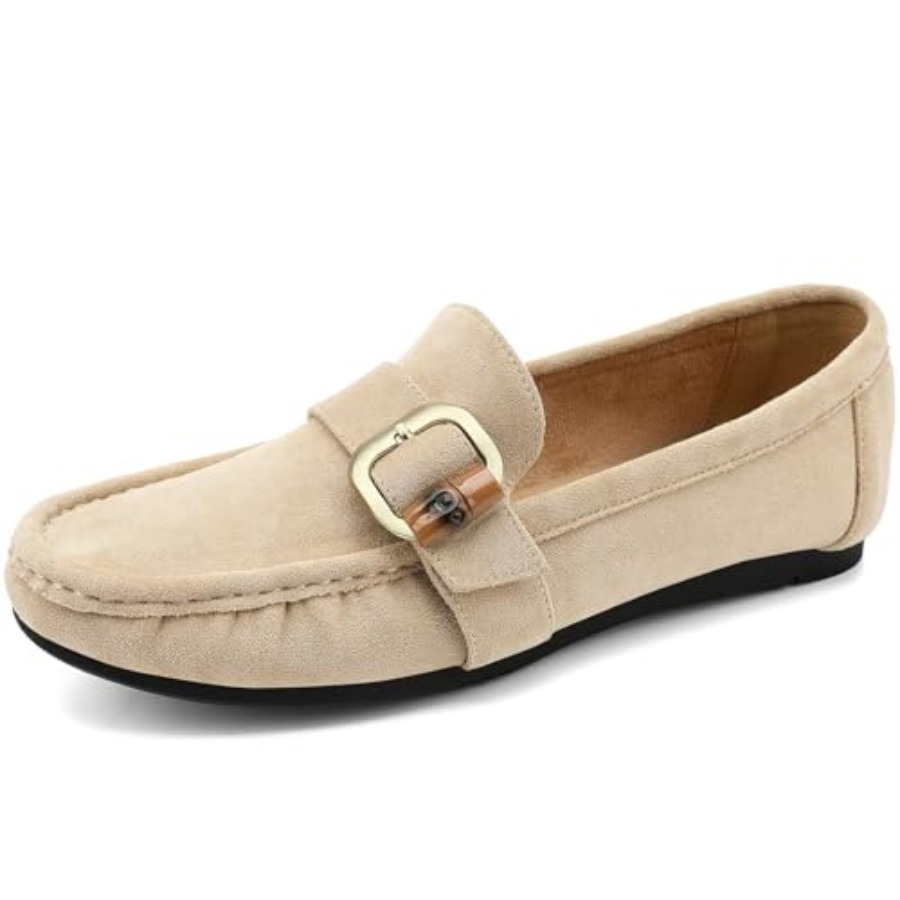 UBFEN Womens Loafers Slip On C - Leather Work Women Shoes recension och pris