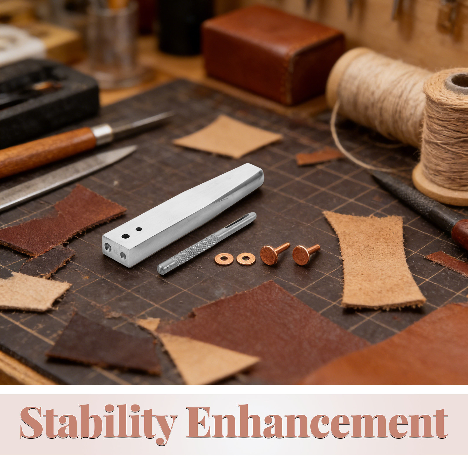 1Set Copper Rivet Setter Tool  - Leatherwork Rivet Setter recension och pris