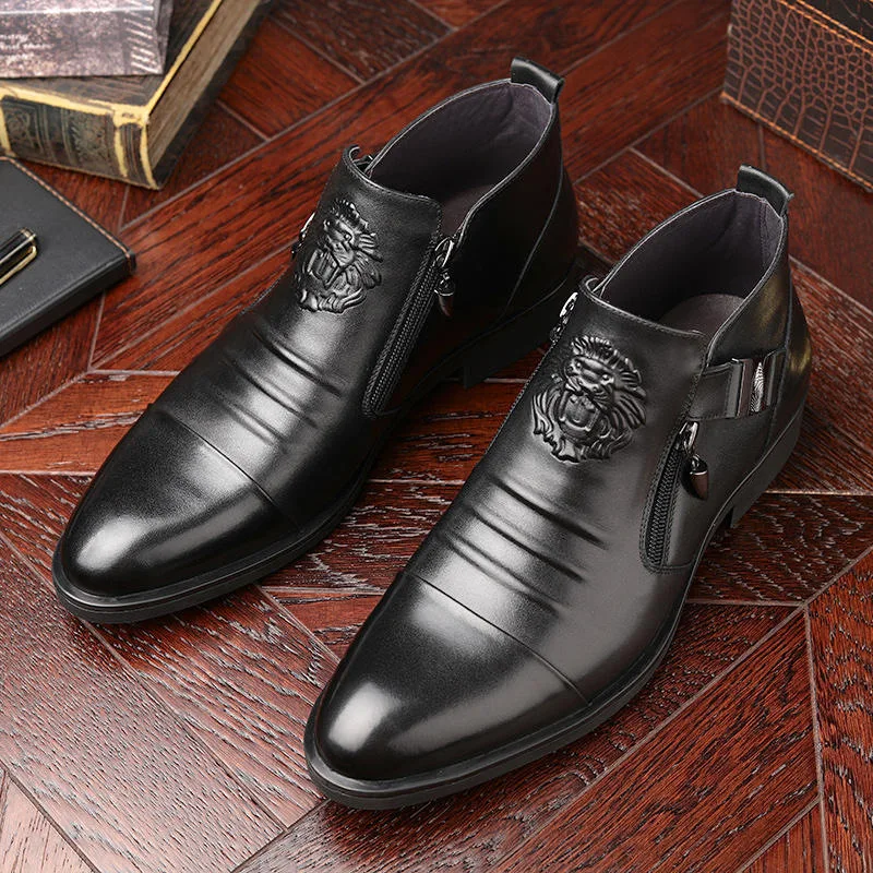 High Quality Men Ankle Boots P - Leather Work Dress recension och pris