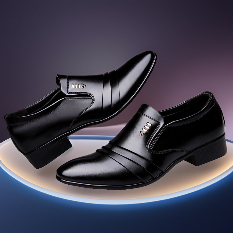 Mens PU Leather Shoes Wedding  - Leather Work Dress recension och pris