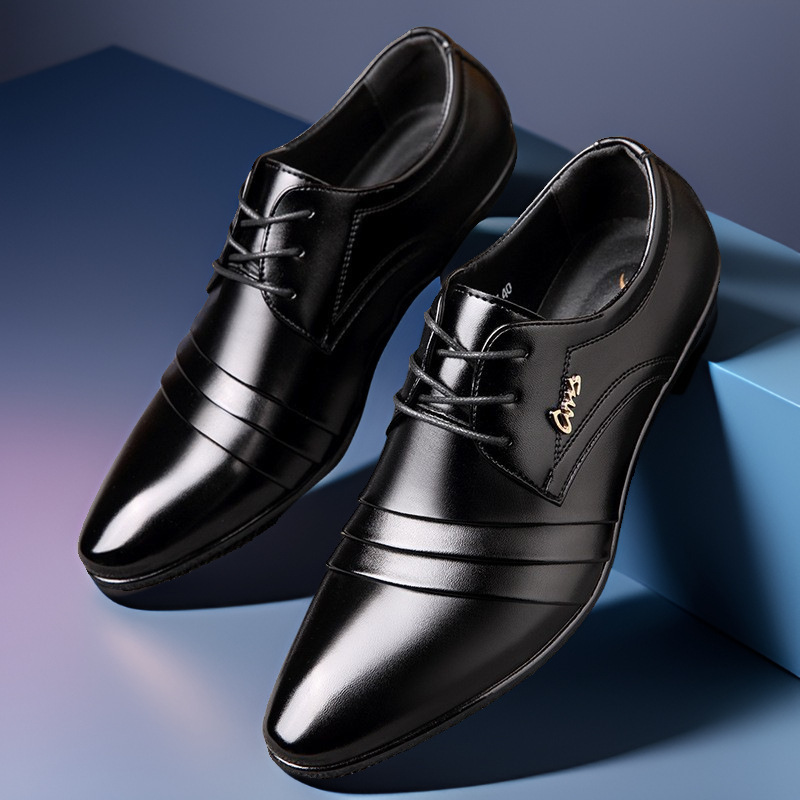 Mens PU Leather Shoes Wedding  - Leather Work Dress recension och pris