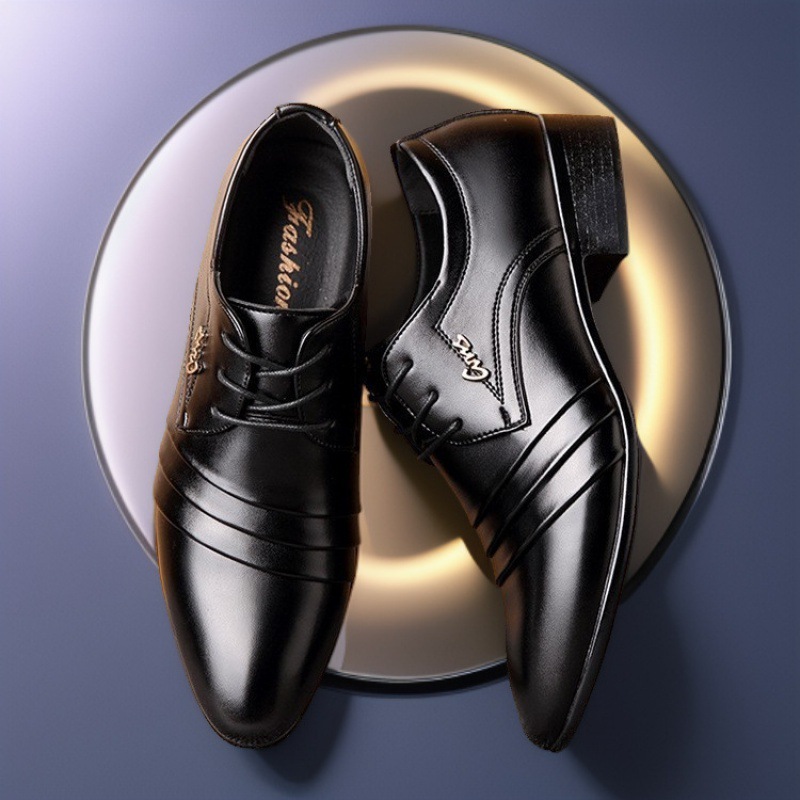 Mens PU Leather Shoes Wedding  - Leather Work Dress recension och pris