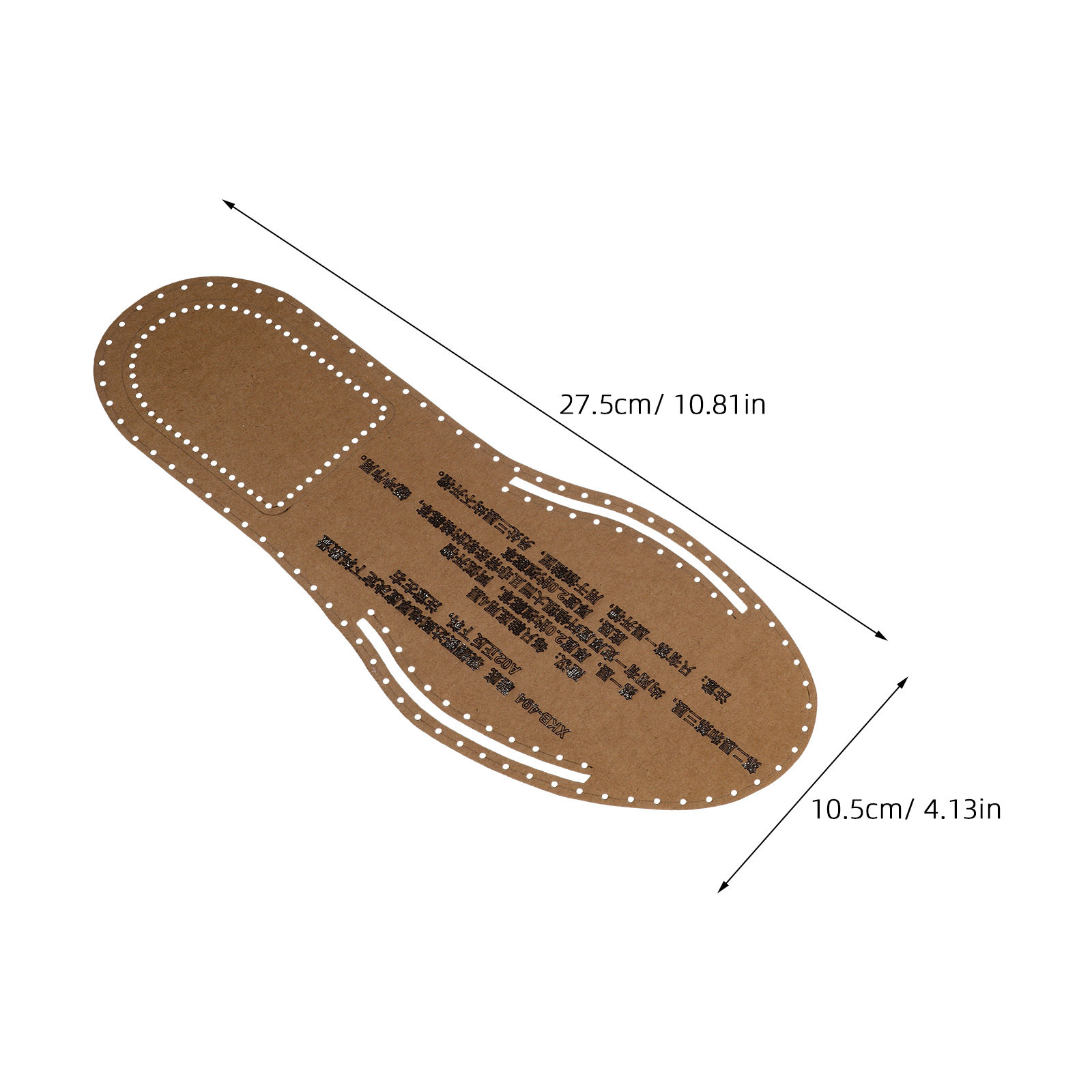 1Set Slipper Pattern Kraft Pap - Leatherwork Free Patterns recension och pris