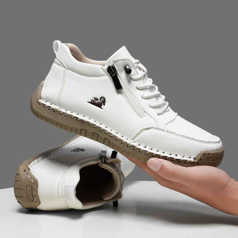 Women's Sneakers Handmade Leat - Leather Work Flats recension och pris