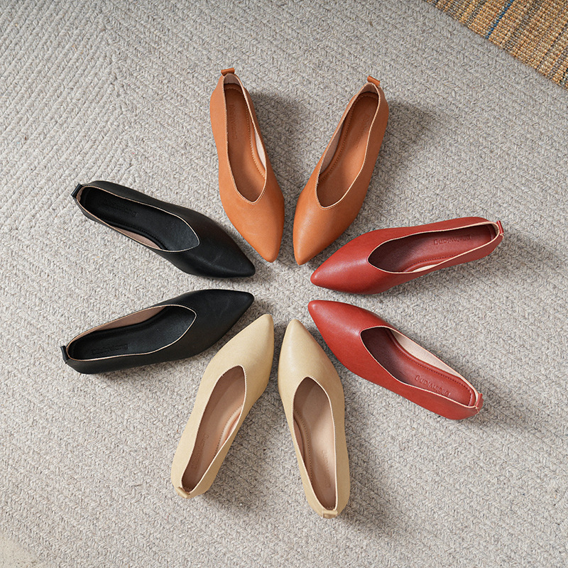 Spring and Autumn Fashion New  - Leather Work Women Shoes recension och pris