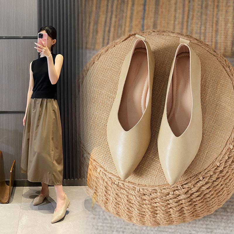 Spring and Autumn Fashion New  - Leather Work Women Shoes recension och pris